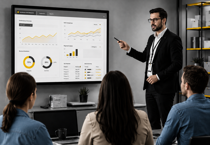 Présentation de tableaux de bord supply chain
